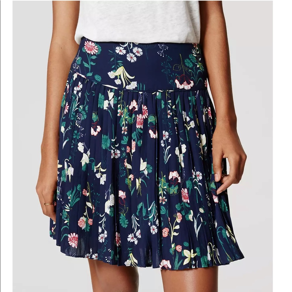 Loft Valley Floral Skirt